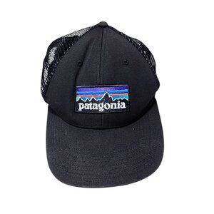 Patagonia Black Trucker Hat With Recycled Fishing Nets & Adjustable‎ Snapback